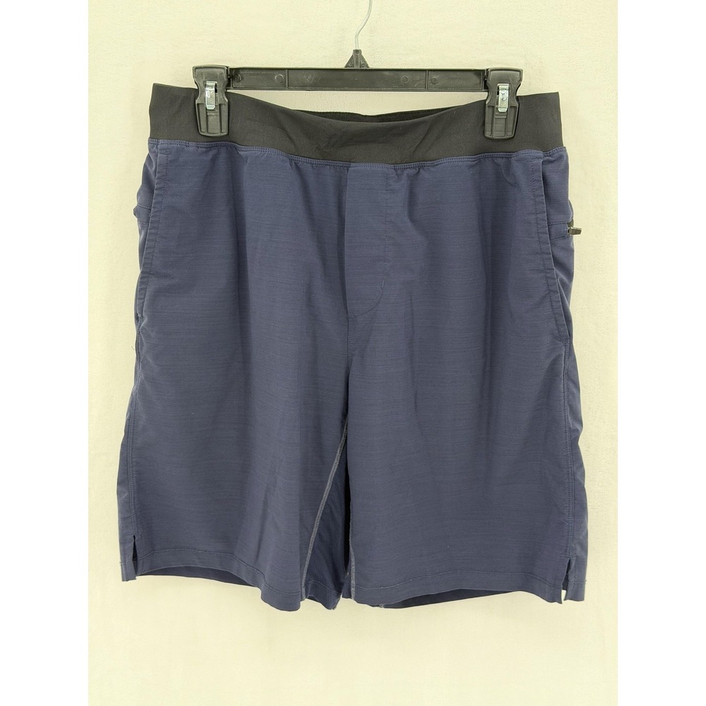 Fabletics Shorts Mens Medium Navy The Franchise Running Stretch Athletic Gym